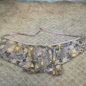 Purple print dance skirt